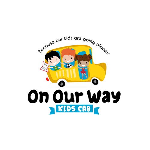 Fun and professional logo for kids' cab service | Logo & social media ...