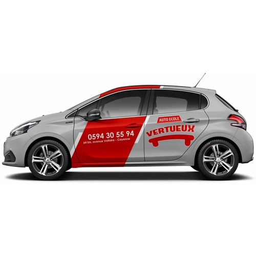 Simple Classy car design for a company that teach people how to drive Design by ERIKA_design