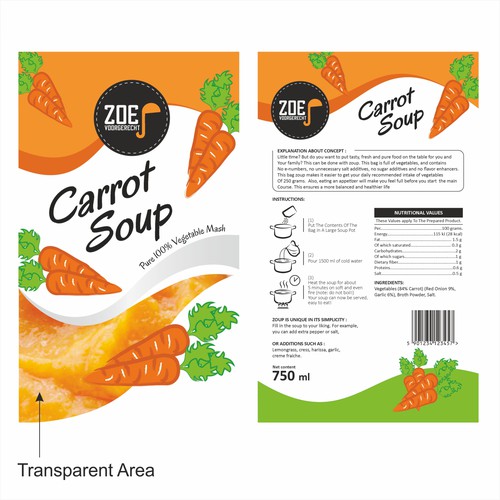 Modern / trendy soup packaging! Design by Mr. PARA