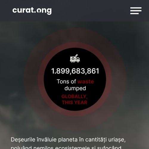 Earth in Focus: A Transformative  Web Experience Highlighting Waste, Pollution, and Sustainability Design by Pavlina_K