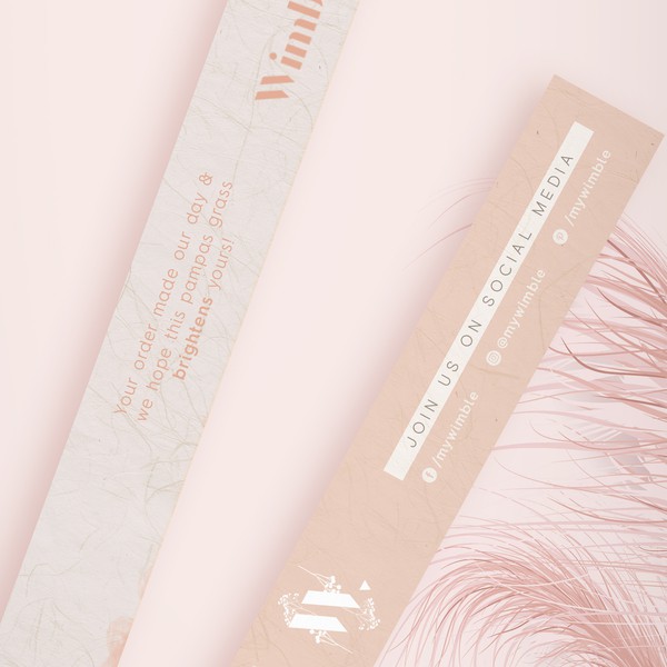 Packaging design for pampas Grass