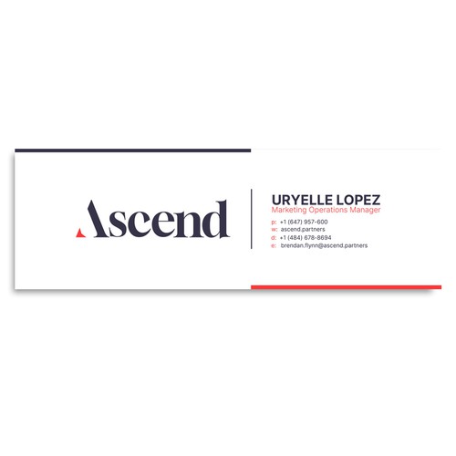 Design di Ascend Partners New Branded Email Signature di COMGUYZ