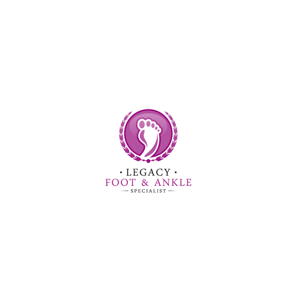 Create a modern/elegant logo for concierge podiatry practice