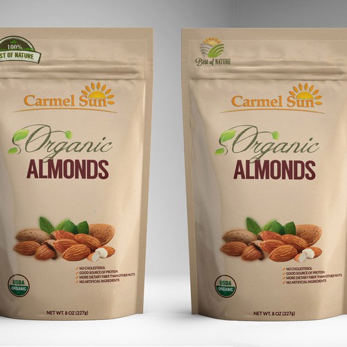 Dried Fruits and Nuts in Pouch Design por Wanaa