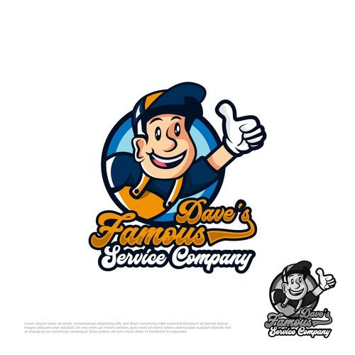 Famous Dave's Service Company Logo Design by Pxd.std