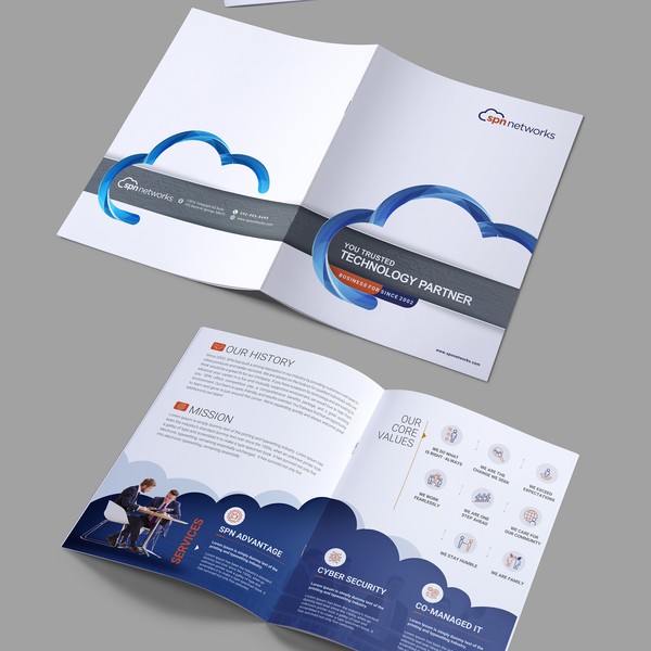Design by Justdesign® titled "Technology Provider - Company Booklet Brochure"