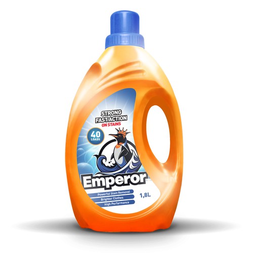 Label design for liquid detergent brand Design by M3LLS