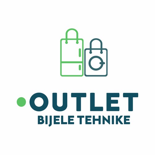 New logo for home appliances OUTLET store Ontwerp door n83design