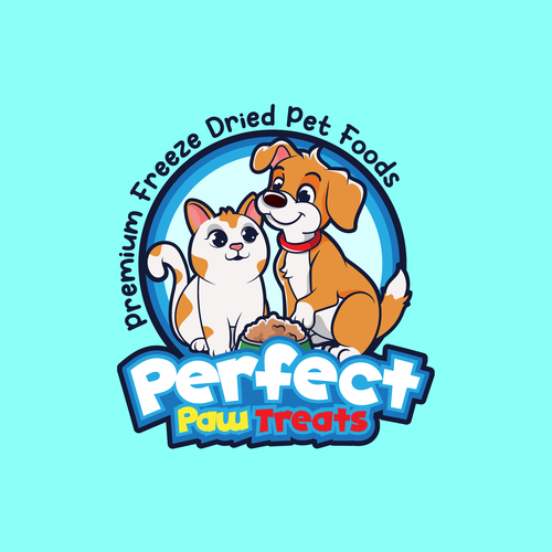 Perfect Paw Treats Modern & Vibrant Happy Logo Diseño de azmii_craft