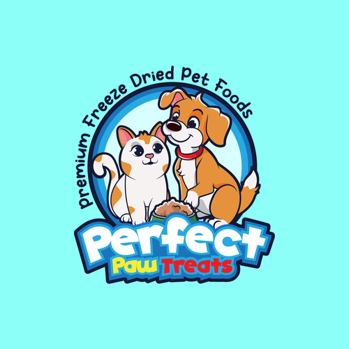 Perfect Paw Treats Modern & Vibrant Happy Logo Design by azmii_craft