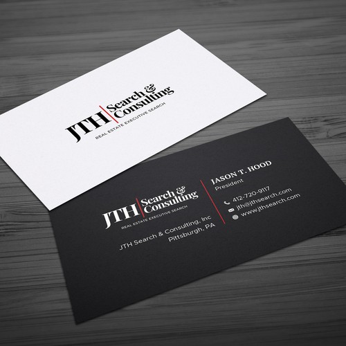 Business Card Design for Executive Search Firm Design by Hasanssin