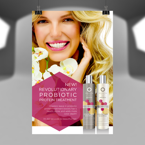 Onesta Hair Care New Product Poster Postcard Flyer Or Print Contest