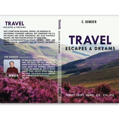 Cover for a travel/autobiography/brief essay book Design by aaliadraws