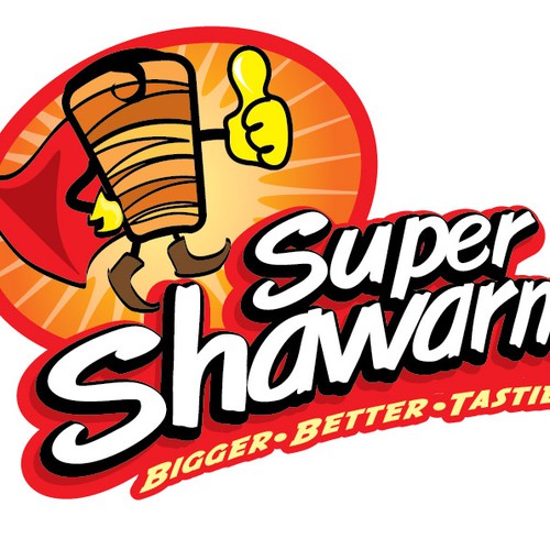 logo for Super Shawarma Diseño de Yzen Cheah