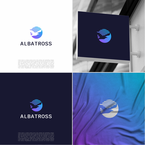 Create a logo for Albatross, a database migration tool. Design by m.alvn™