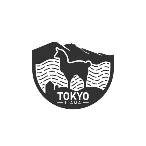 Outdoor brand logo for popular YouTube channel, Tokyo Llama デザイン by ceylongraphic