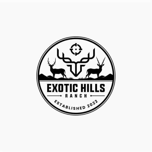 Hunting Hills Logo Bold, Personable Logo Design For Welcome Hill Farm
