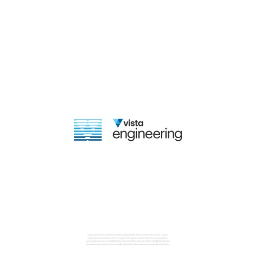 Vista Engineering Logo Design by BillyFoss
