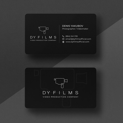 Business card for video production company Design by Galaxiya