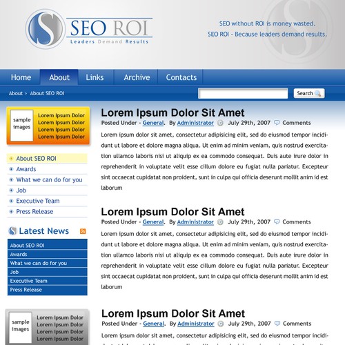 $355 WordPress design- SEO Consulting Site Design von nasgorkam