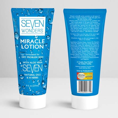 Awesome lotion needs an awesome label
