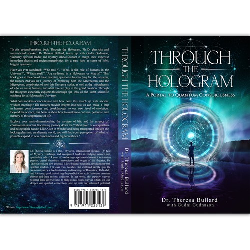 Futuristic Book Cover Design for Science & Spirituality Genre Design by Broonson