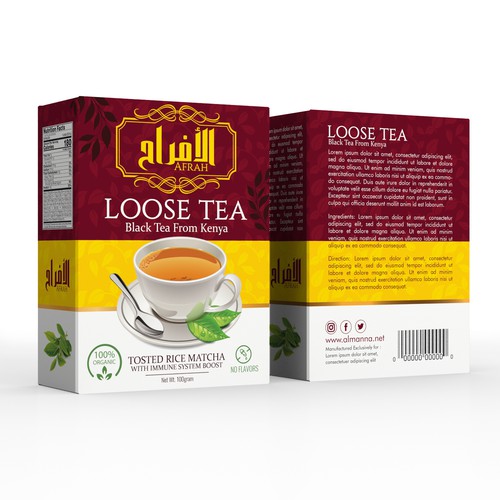 Tea Package Design Design by syakuro
