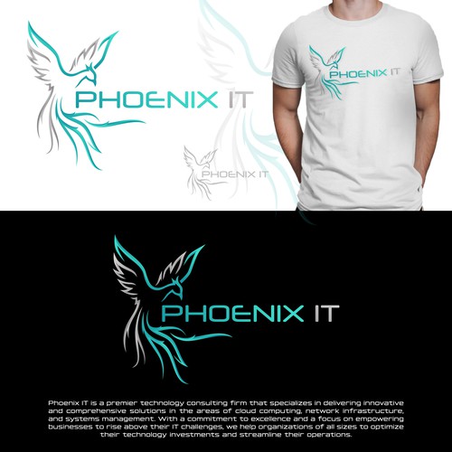 Business logo for consulting company Phoenix IT Réalisé par jialing001