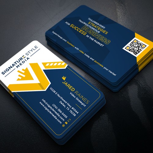 Design the Perfect Signature Style Business Card for my Video Production Company Design by Xclusive16