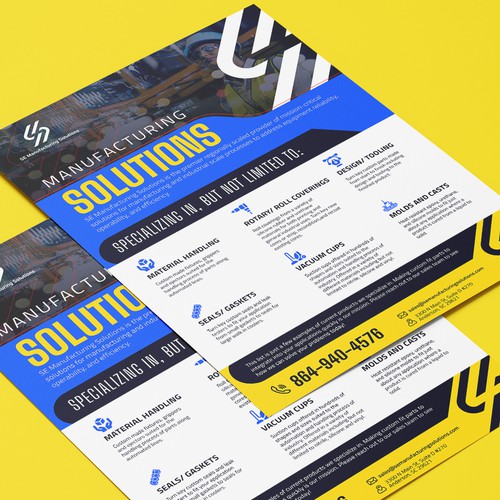 Clean single page line card for potential customers Design by FathurRahman