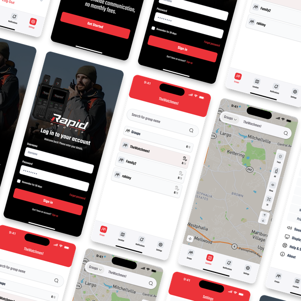 Rapid Radios App UI/UX Replication