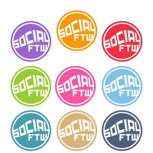 Create a brand identity for our new social media agency "Social FTW" Diseño de Rusdiflow