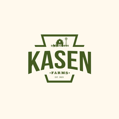 Logo design for small family farm that both dad and 7 year old daughter will love. Design by Andrés Sebastián