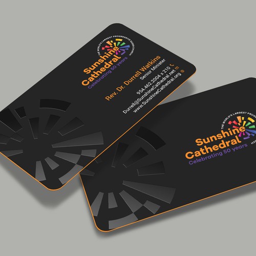 Business Card for Growing Progressing LGBTQ Church Design by a r t  ^ s t a r