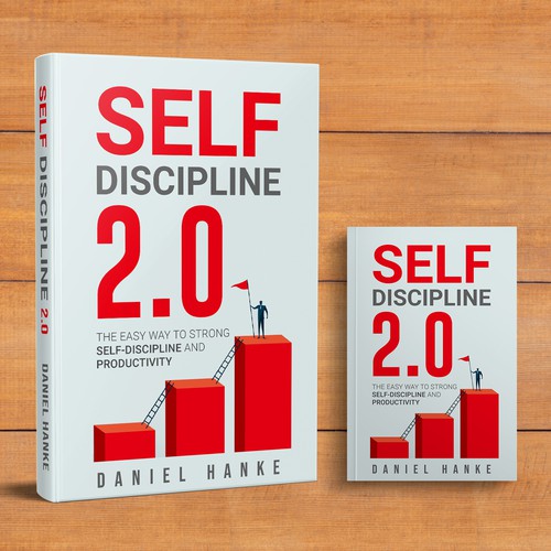 Book cover for a book about SELF-DISCIPLINE Design by DZINEstudio™