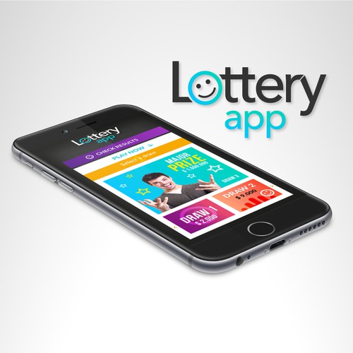 Design of a lottery app Design réalisé par Samuel.Z