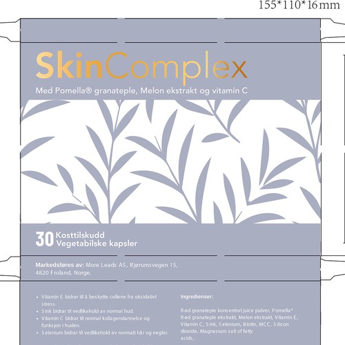 Box design for a advanced skin care supplement Design by ve_sta
