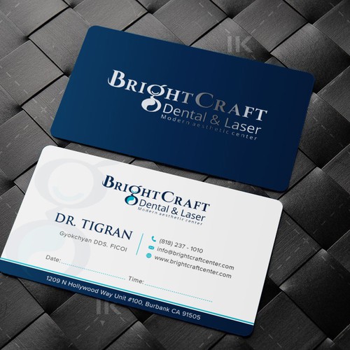 IK_DesignsさんのModern Dental and Medical SPA business cardデザイン