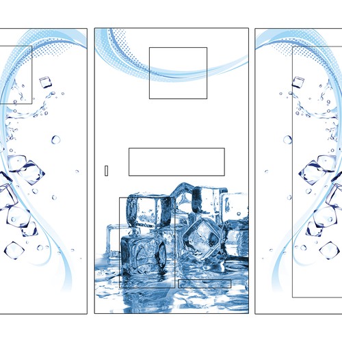Create a vinyl wrap for a ice vending machine Design by LH Lucchesi
