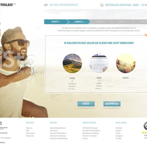 Proposta di design per un contest della categoria Design di landing page realizzata da pixelstuermer