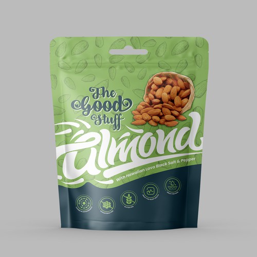 Design a standout packaging for a Nuts & Seeds Standee Pouch Réalisé par Eunoia_Karsa