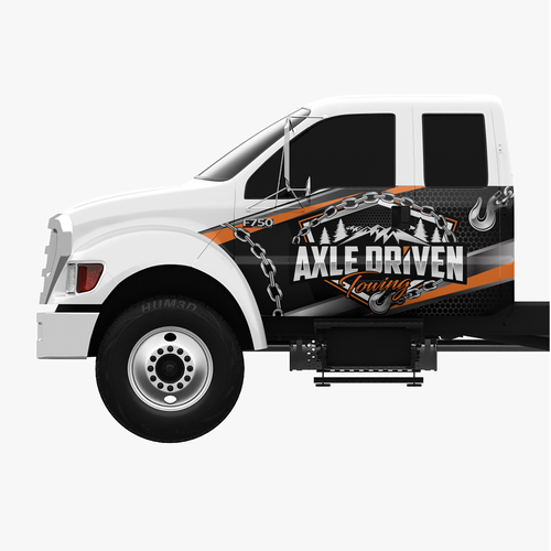 Bold Tow Truck Wrap Design by theANUNGs