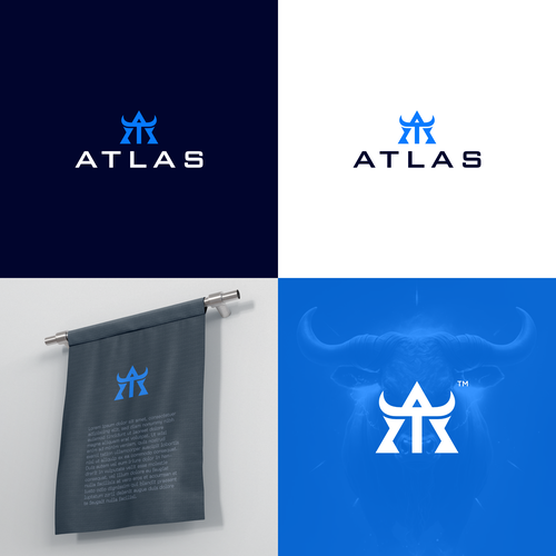 New Logo for the Company, Atlas.  Atlas solves commercial problems daily deploying hands on solution Design by kappa_