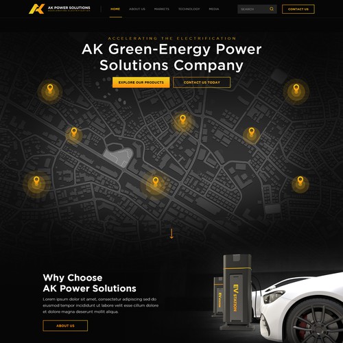 We Need A sharp smart looking Website for a New Energy Company Design by Jasmin_A (AMPLE)