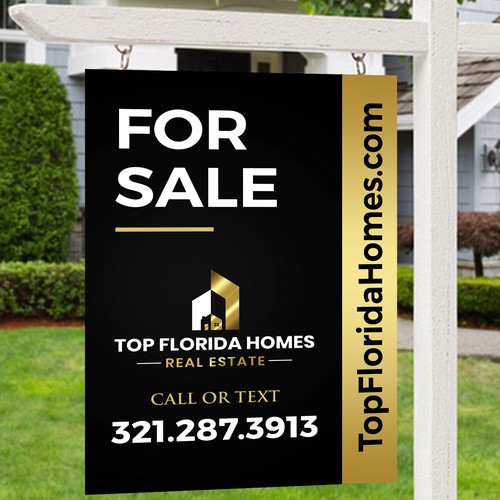 Yard Sign for Real Estate Brokerage Réalisé par radhekrishna