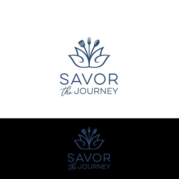 Winning logo for "Savor the Journey".