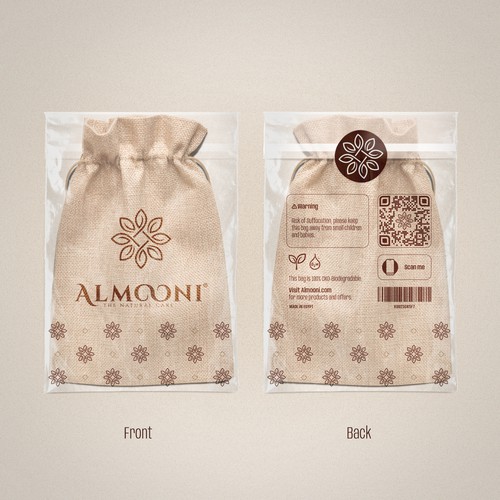 Design a simple yet elegant polybag packaging for our loofah brand Design by La_russa