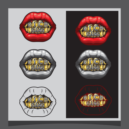 'RICH GANG' logo thats in need of a personality! Looking for the right hustler! Design by kazeem