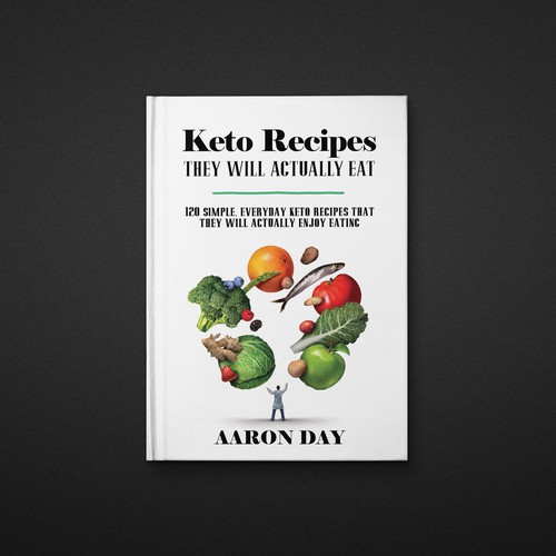 Diseño de Design Healthy Ketogenic Recipe Book Cover de danc