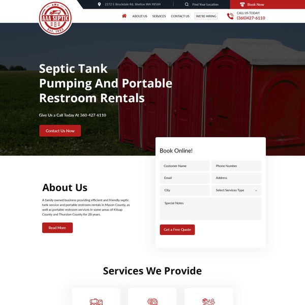 Web Design Needed For a 50-Year-Old 'Septic' Company.